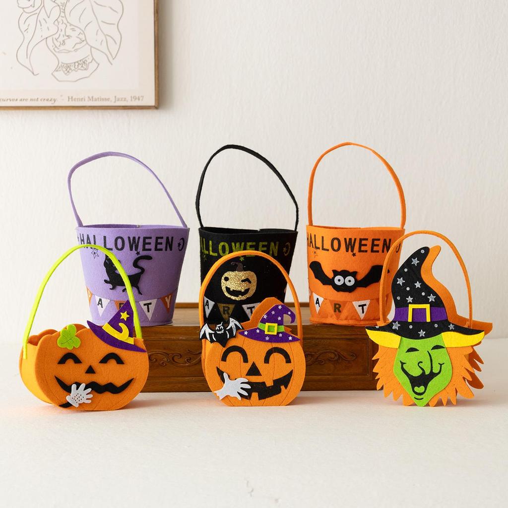 Children's Candy Felt Tote Bag - Easter & Halloween Gift Basket