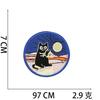 New Alien Spacecraft Embroidery Cloth Sticker Astronaut Embroidery Label Mars Cat Patch Sticker Computer Embroidery Micro Chapter