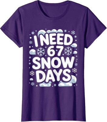 67 Days of School Coquette Bow 67th Day of School Ladies' Crewneck T-Shirt