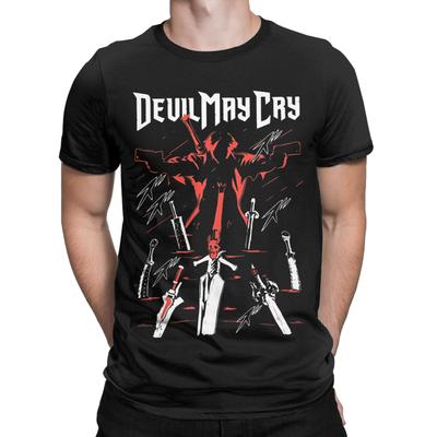 Dante Devils May Cry Apparel Unisex T Shirts Cotton Tee Graphic Print Action Adventure Game T-shirt Clothes