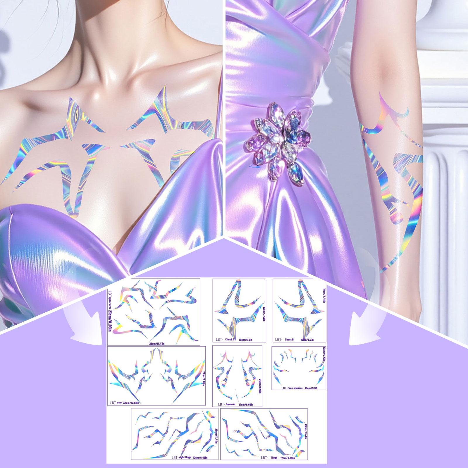 

Вечеринка Ролевая игра Молния- Макияж Наклейки для лица One Size