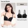 Thin Cup Wireless Extreme Push Up Bra, Small Bust Enhancing Side Gathering Anti-Sag Shaping Women Bra