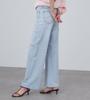 Lee STANDARD WARDROBE denim pants wide spring/summer ladies light blue