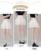 New Petite French Ballet A-line Fluffy Lace Pleated Skirt