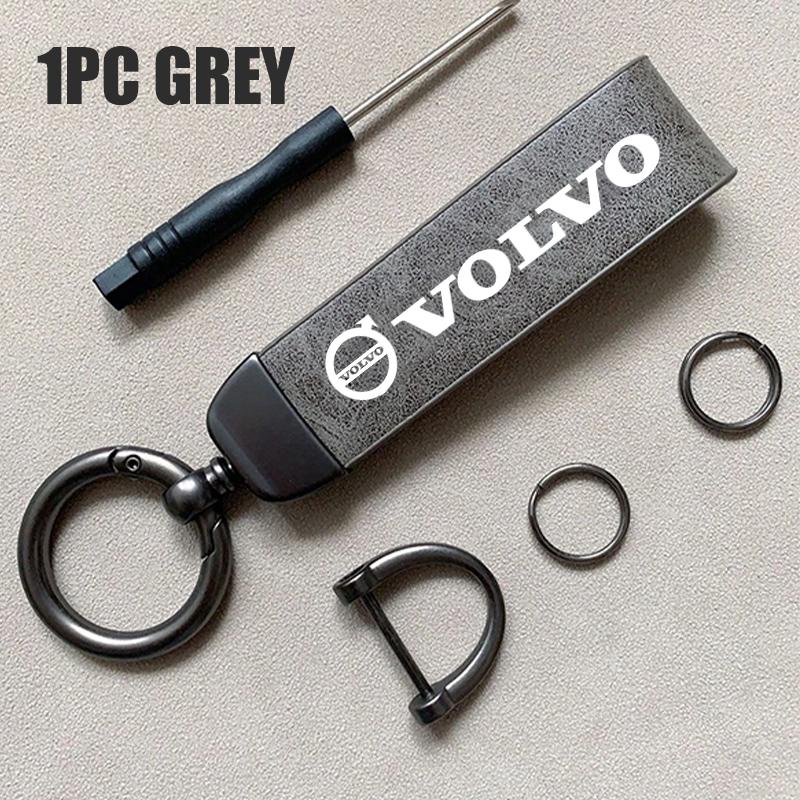 

Leather Keychain Car Key Holder Anti Loss Key Buckle Key Ring For Volvo V60 V50 V40 S80 S60 S90 C40 XC40 V70 XC70 XC60 XC90