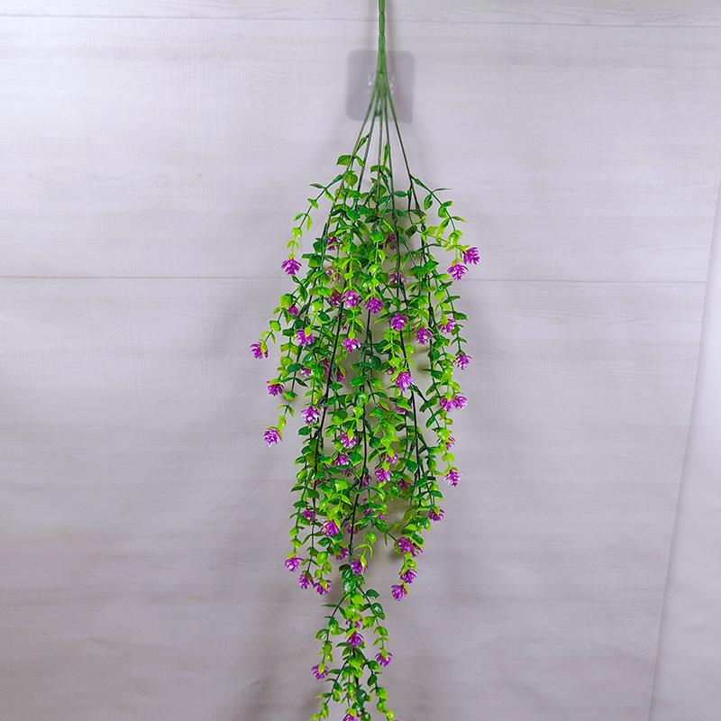 Verdor Montado en la Pared: Enredadera de Flores Artificiales Larga y Hojas Decorativas para Espacios Interiores/Exteriores