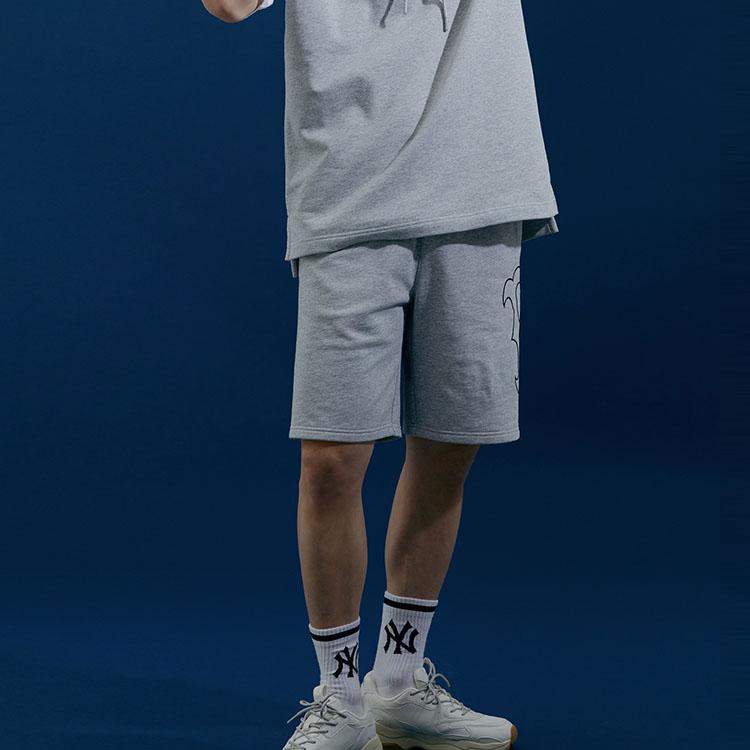 New MLB Sports Shorts Unisex Light Gray 31SPU1131-43M