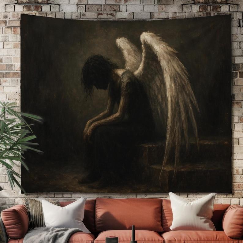 Fallen Angels tapestry 75x100 чёрный