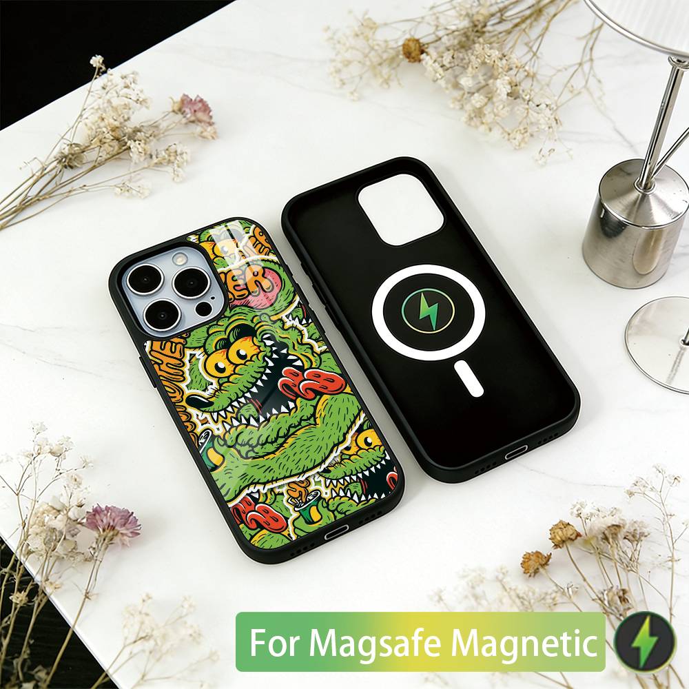 

R-Rat F-Fink A-Art Phone Case For iPhone17,16,15,14,13,12,11 Plus,Pro Magnetic For Magsafe Wireless Charging iPhone15ProMax
