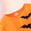 European and American Halloween Cosplay Batwing Mesh Dress for Girls - Autumn Long-Sleeve Style