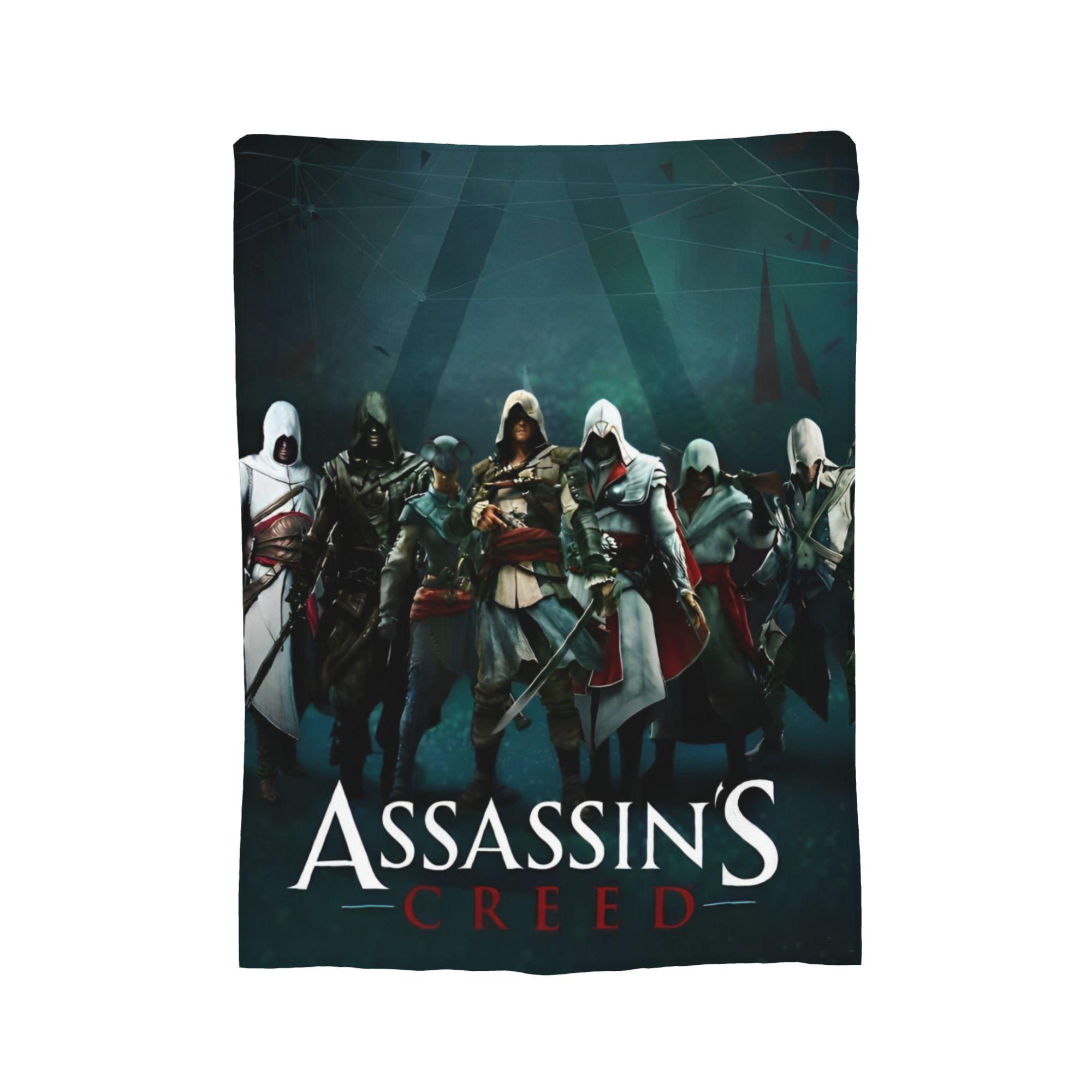 

A-Assassins C-Creeds Пледы Коралловый Флис Плюшевые Дышащие Легкие Тонкие Пледы для Кровати Путешествий Постельное Белье Пледы 30x40in