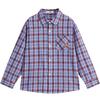 MQD Boys' Academy Style Plaid Long Sleeve Shirt
