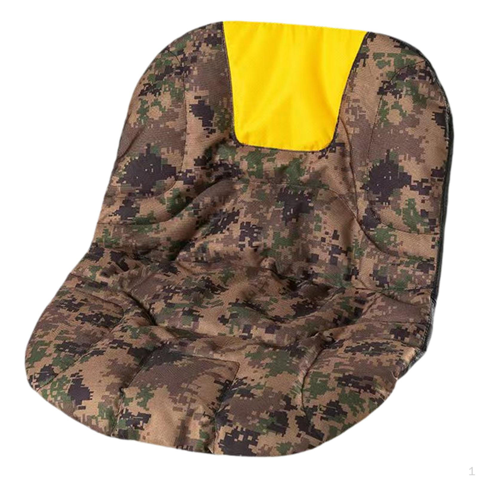 

Seat Cushion Cover Breathable Accessory Elastic Straps Yellow n Side Pocket