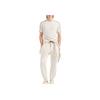 Emporio Armani SS24 Logo Strap Crew Neck Straight Cut Short Sleeve T-Shirt Men Tops Beige 3D1TD3-1JUVZ-0128