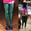 Pantalones Largos Sexy Escama de Sirena Decoración Noche Fiesta Vestido Nuevo Niños Niñas