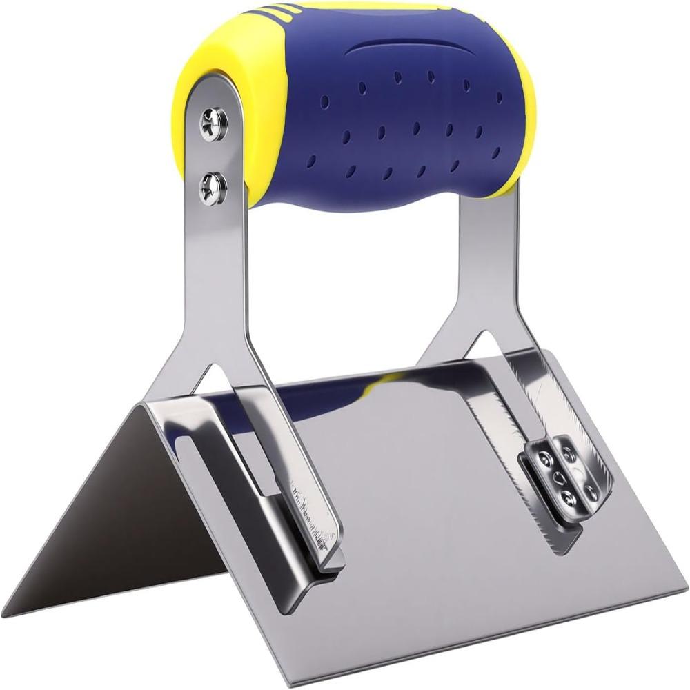 Comfort Grip Handle Outside Corner Trowel Stainless Steel Drywall Finishing Tool For Masonry Work