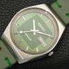 Seiko AUTOMATIC 6309A VINTAGE JAPAN MENS GREEN COLOR DIAL WATCH A701429-5 R206b-a701429