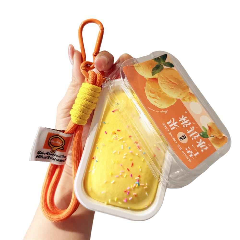 Anxiety Relief Sticky Box Cake Squishy Toy Creative Slow Rebound Fidget Toy Home Decoration жёлтый
