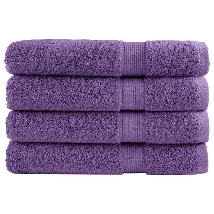 VidaXL Serviettes de Sauna de Qualité Supérieure 4 pcs, Paréos de Sauna, Draps de Bain, Serviettes de Douche Salle de Bain 137363