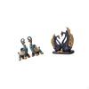 Modern Resin Elephant Swan Figurine Sculpture Ornament Art Craft Collectible for Desktop Shelf Home