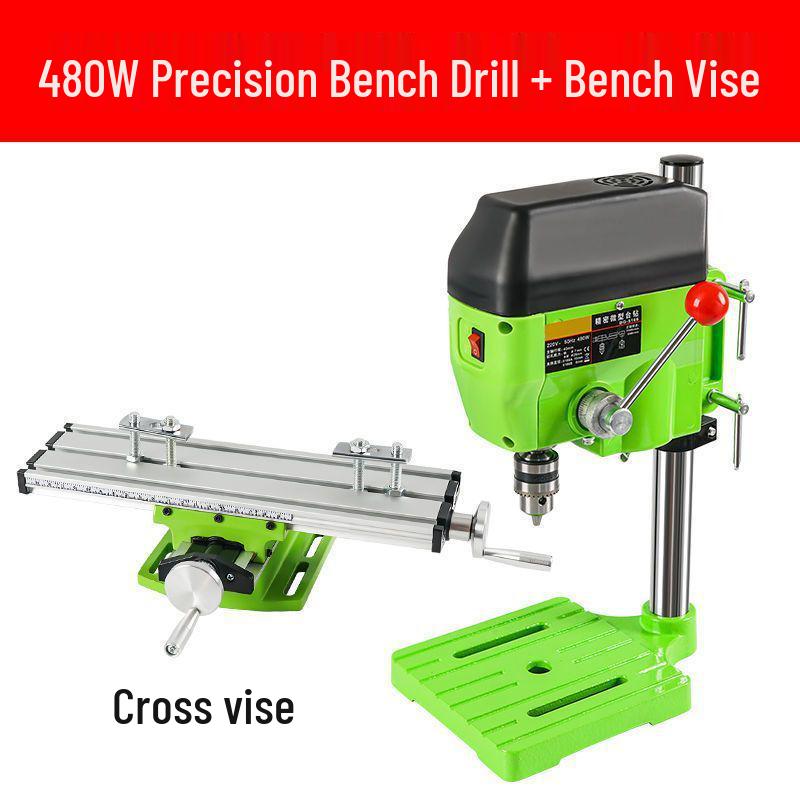 High Precision Mini 220V Bench Drill: Industrial Grade Multifunctional Drill Press for Household Use