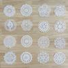 White Vintage Water-soluble Lace Small Coaster Cloth Sticker Clothes Decoration Patch Sticker DIY Hollow Embroidery Fabric Patch Accessories