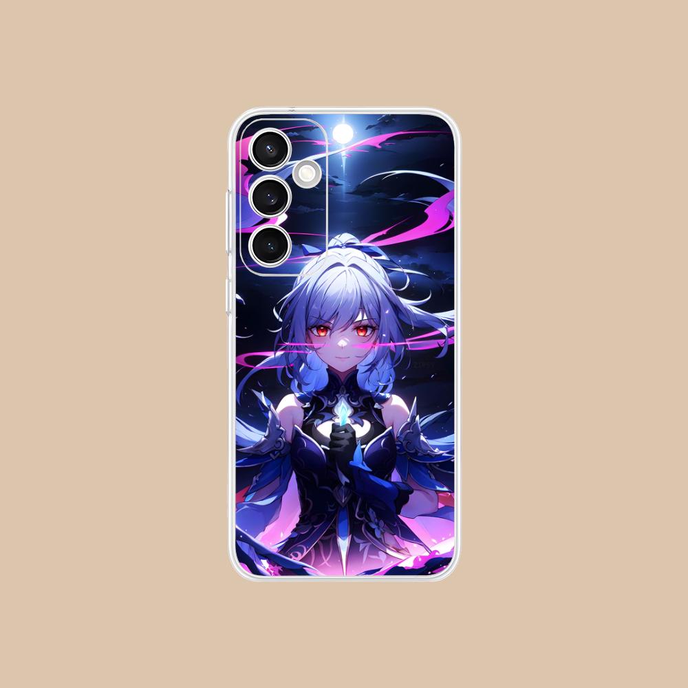 HSR Jingliu Clear Mobile Phone Case for Samsung Galaxy S25 S24 S23 S22 S21Plus FE Ultra Colorful Cover