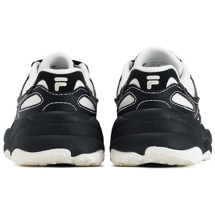 Fila Fusion Flash Retro Low Top Running Shoes Women Sneaker Black T12W331103FPB