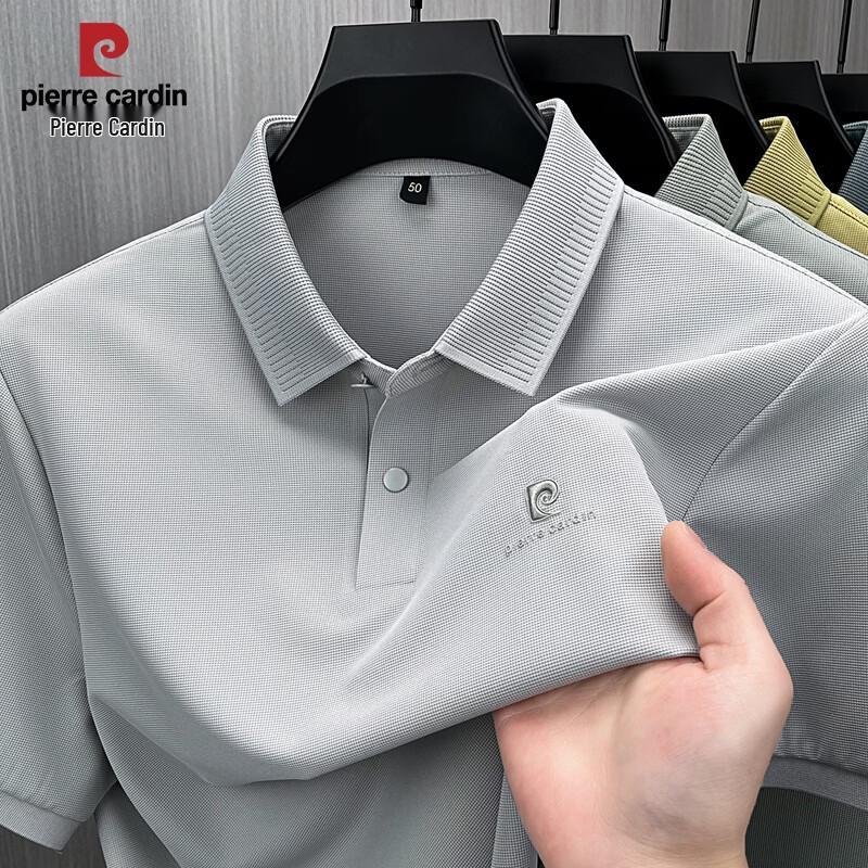Pierre Cardin Men s Solid Color Short Sleeve Polo Shirt 190