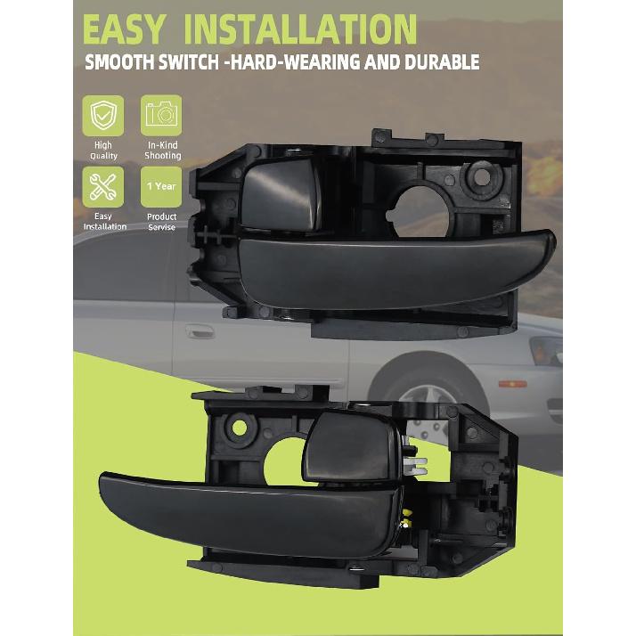 Interior Door Handle Front Or Rear Left Driver/Right Passenger Side Compatible With Hyundai Elantra 2001 2002 2003 2004 2005 2006 Replaces#
