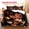 Toilet‑Bound Hanako‑kun3 Pattern Bedding Quilt Set  Home Decoration  Gift (1 * duvet cover + 2 * pillowcase  without core)