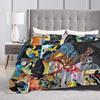 Mark Grayson Comic Panel Collage Warm Soft Blankets invincible Airplane Travel Plush Bedding Throws Flannel Bedspread Sofa Bed