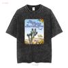 The Flying Burrito Brothers Band Poster T Shirt Cotton For  vintage Washed Stylish Soft Comfortable Casual Slightly fashion