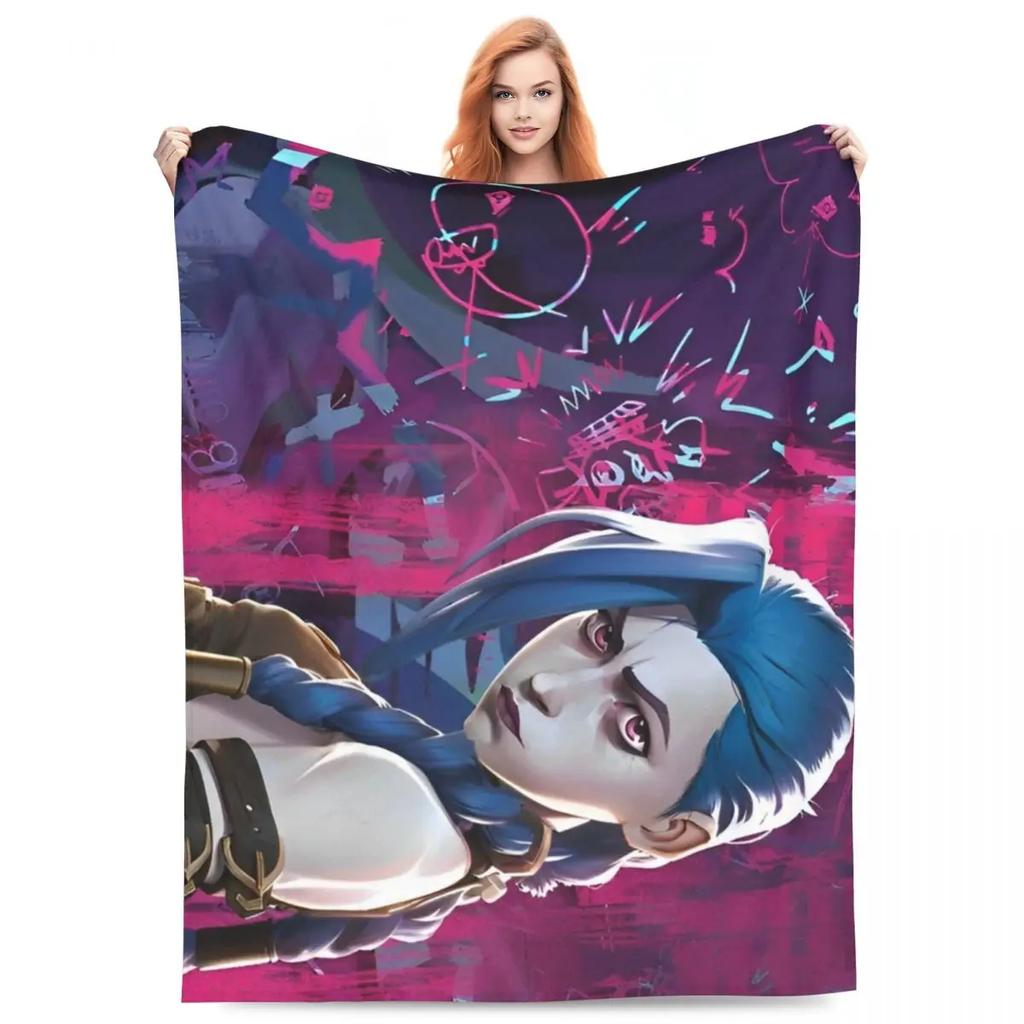 Caitvi Arcane Blankets Action Adventure Wool Awesome Warm Throw Blankets for Chair Covering Sofa Decoration