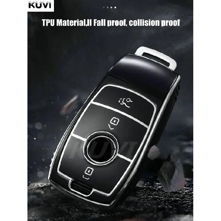 10pcs/lot TPU Car Key Case Cover Shell Fob For Mercedes Benz A C E S G Class GLC CLE CLA GLB GLS W177 W205 W213 W222 X167 AMG
