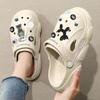 Fashion Thick Round Toe Slides Mules Women's Slippers and Ladies Sandals Shoes on Beach Outside Kawaii Cartoon Junior Cute H Sandal Sale