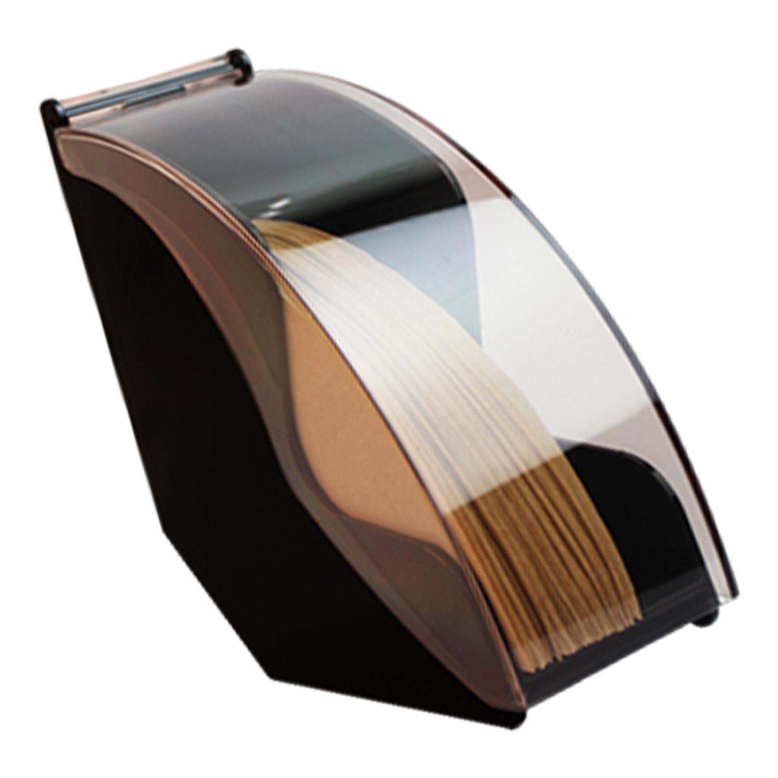 

Многоцелевой ящик для хранения фильтровальной бумаги, пылезащитный дизайн, портативный аксессуар для домашнего хозяйства и ежедневного использования в кафе чёрный