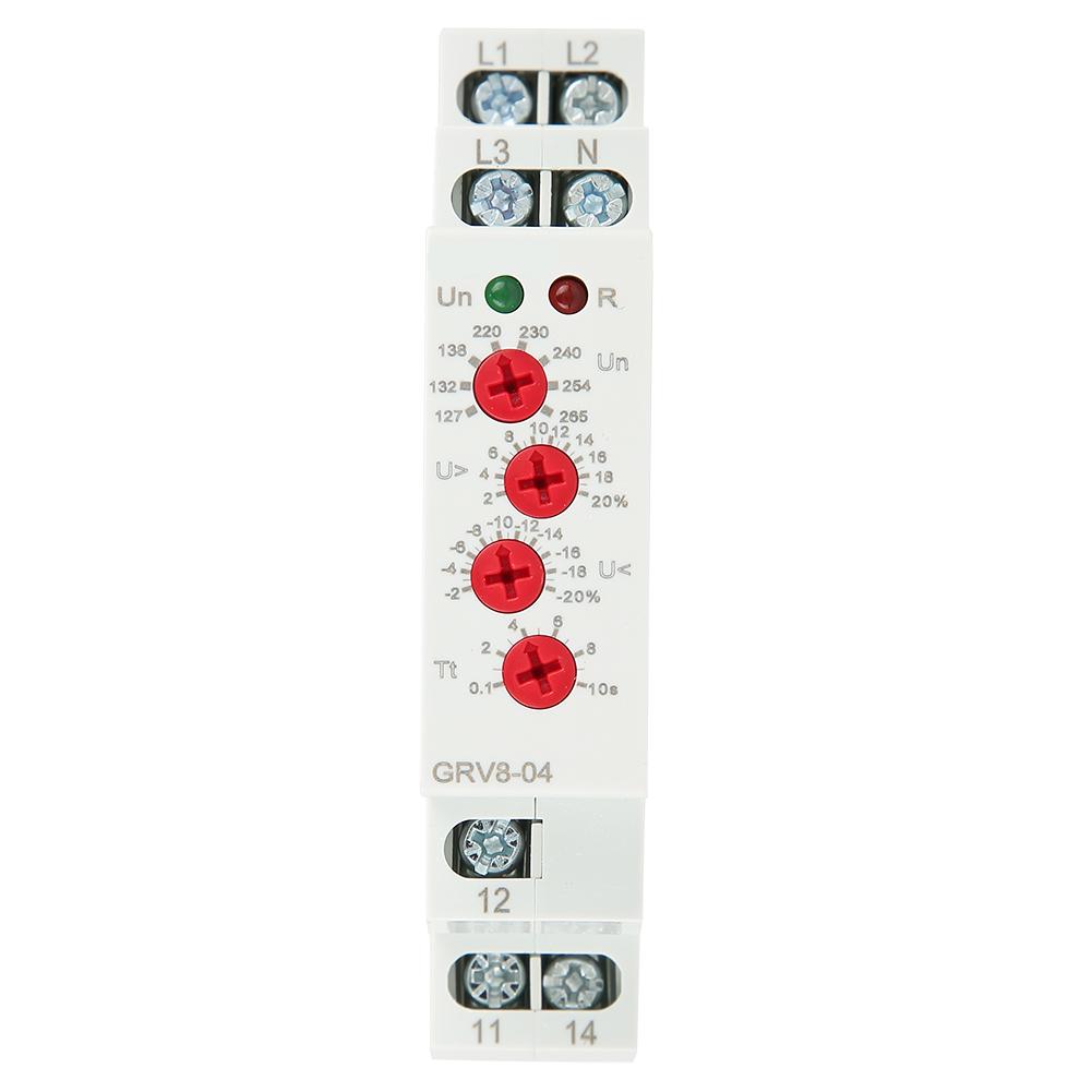 GRV8 04 3 Phase Voltage Monitoring Relay Phase Sequence Phase Failure Protection M265