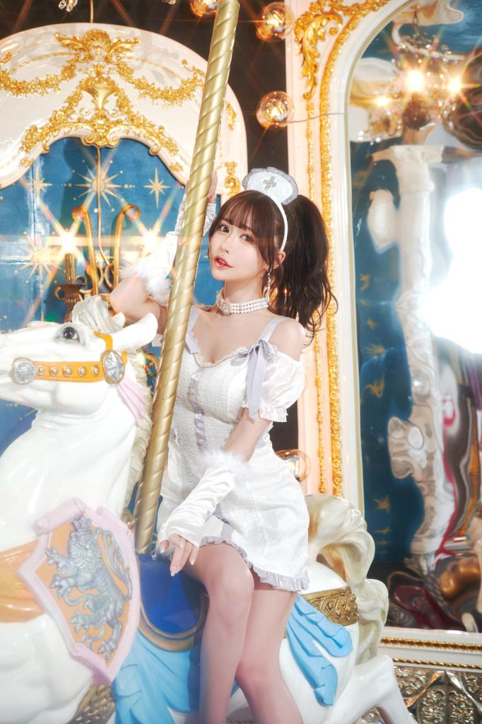 Luxterra Cosplay Halloween Ecru Nurse White [Clear Stone] Women's