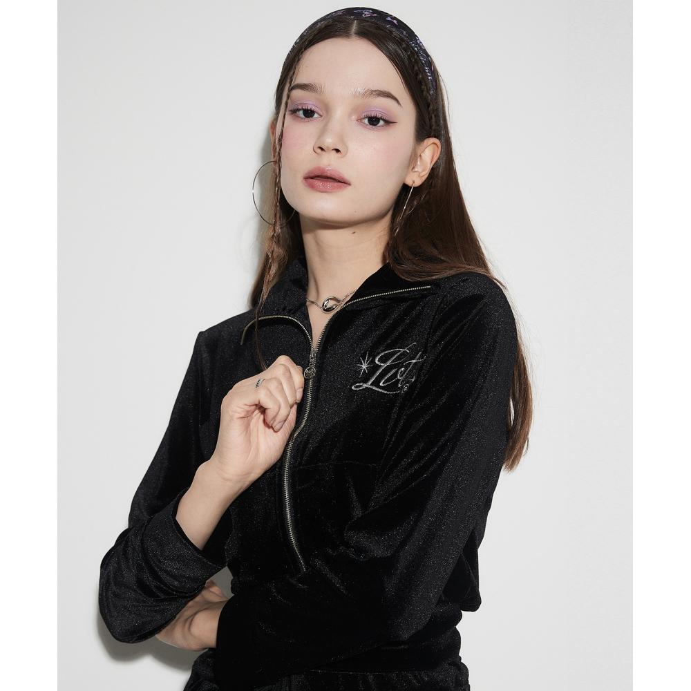 

LUV ИСТИНА OW VELVET ZIP UP(ЧЕРНЫЙ)