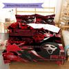 Scaring Ghost Face Pattern Bedding Quilt Set Quilt Cover Pillowcase Home Decoration Gift (1 * Duvet Cover + 2 * Pillowcase, Without Core)