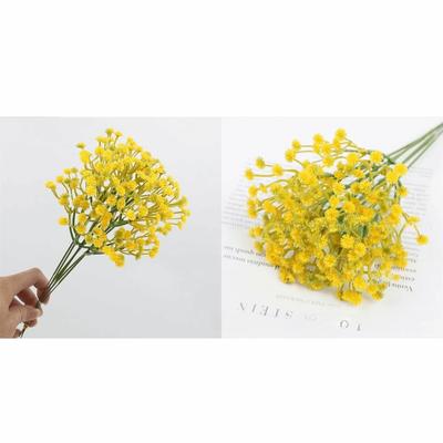 30Pcs Real Touch Artificial Baby Breath Flowers 29cm Length DIY Floral Fake Gypsophila Bouquet Realistic Decoration