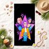 HUNTRIX Soft Beach Towel Stylish Beach Pool Towel for Summer Seaside Vacation Travel