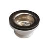 Drain Valve for Sludge Tank - ICH-ZAPFE.DE - 1 1/4 Inch - Grey - Seal and Lock Nut Included