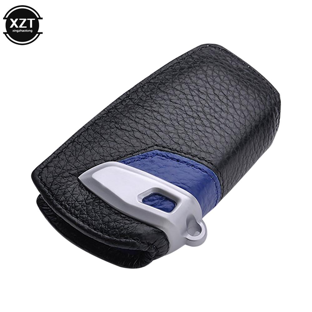 Leather Key Case for BMW F31 F30 X5 F15 X1 X3 X5 X6 3 5 Series F10 F30 for BMW Key Case Key Protection Case Car Accessories