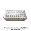 Huachuan PP Polypropylene 30-Hole Tube Rack