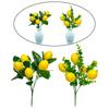 Fake Lemon Branch Home Spring Summer Decor Farmhouse Style Vivid Home Decoration Lemon Plant for Porch Wedding Home Party Garden