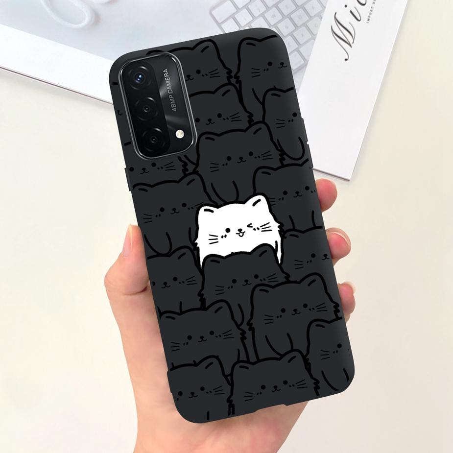For Oppo A74 4G Case Oppo A54 A94 Cute Fashion Panted Cover Soft TPU Phone Case For Oppo A94 A 54 74 OppoA54 OppoA94 Fundas Capa
