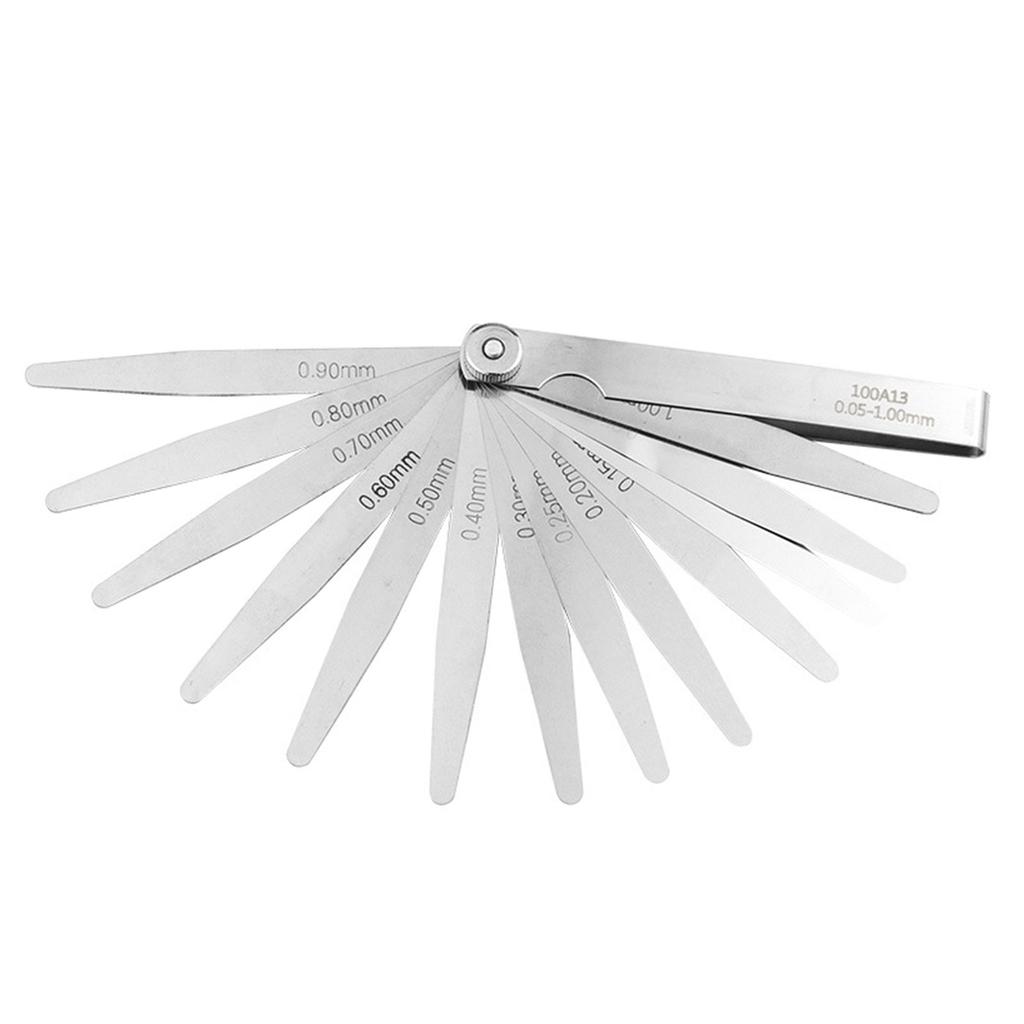 Feelers Gauges Set Stainless Steel Metric and Standard Thickness Gauges Tapered Feelers Gauges Measuring Tool