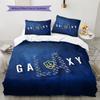 LA Galaxy Pattern Bedding Quilt Set  Home Decoration  Gift (1 * duvet cover + 2 * pillowcase  without core)